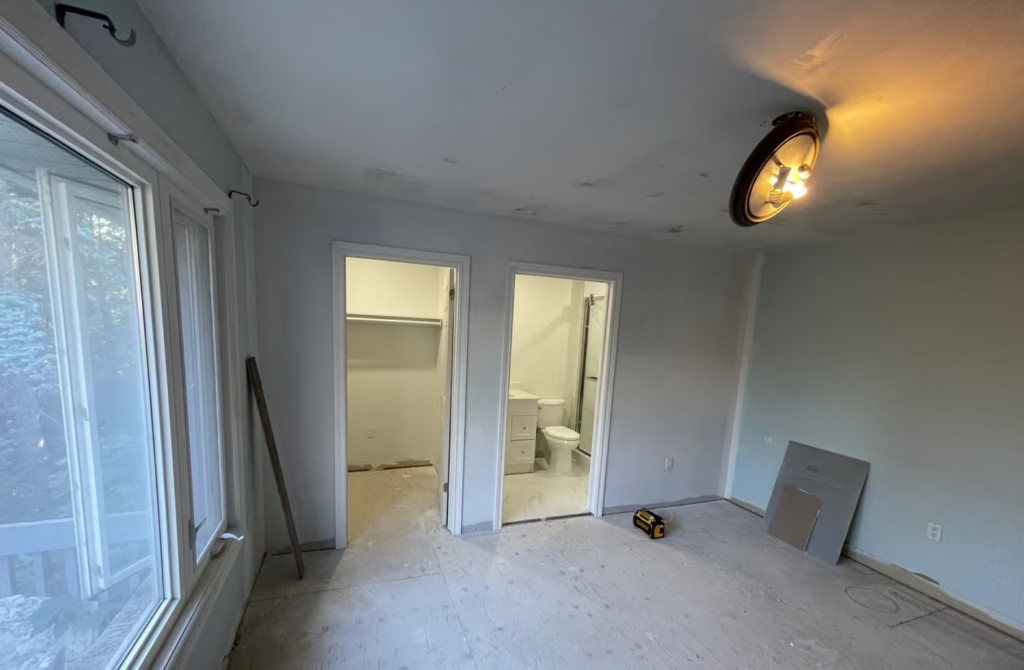 ensuite bathroom marble tile second master bedroom Aurora Ontario