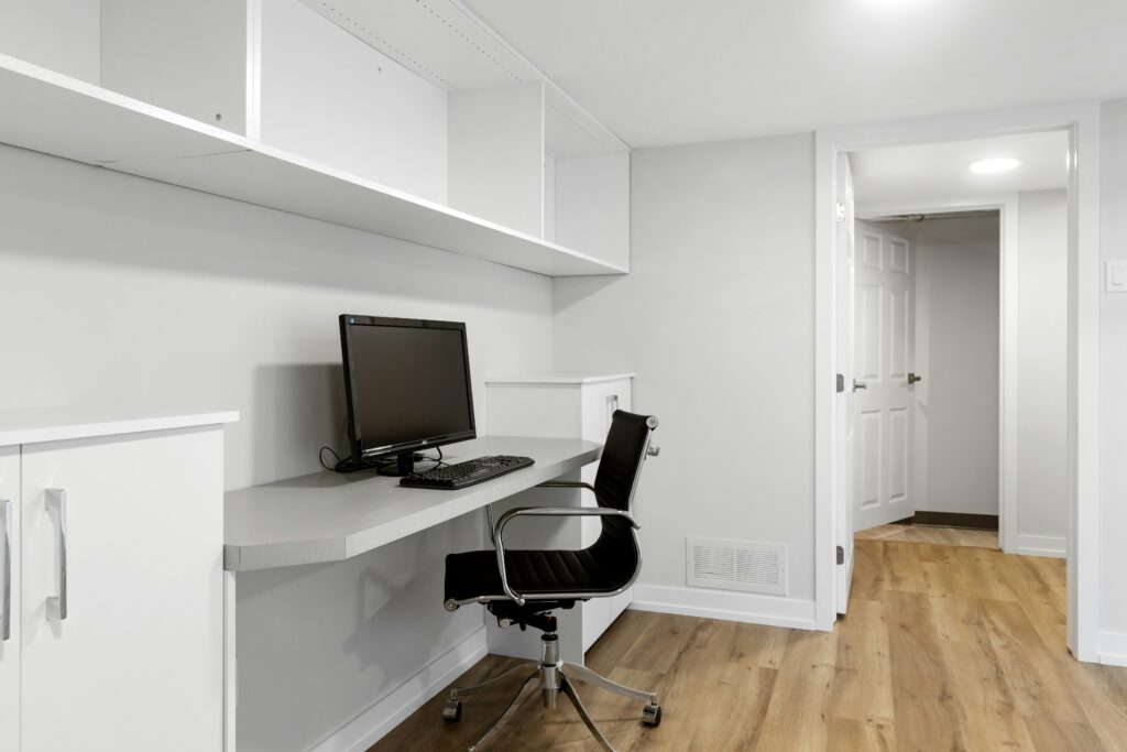 Basement Home Office in York Region
