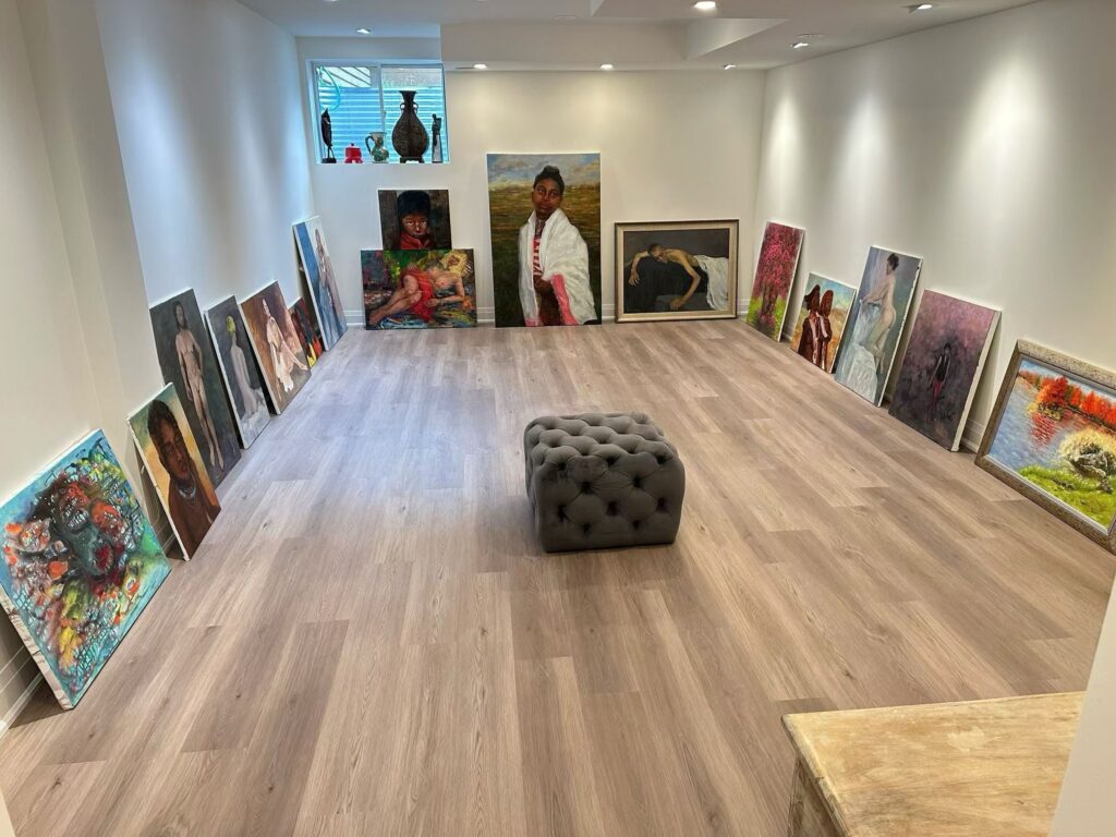 North York Basement Renovation: From Unfinished Storage to a Functional Living Space 6 finished basement living area in North York home